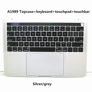 

Original New A1989 Palmrest TopCases For Macbook Pro Retina 13" A1989 US UK Russian Spain keyboard Trackpad assembly Silver Gray