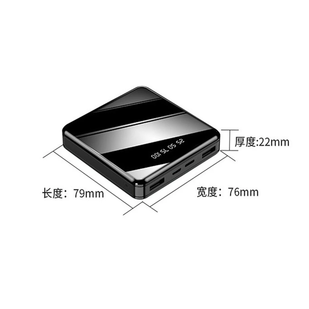 power bank 30000mah Mini power bank 60000mAh mobile phone fast charger USB charging portable charger Samsung Xiaomi Iphone external battery pack portable wireless charger