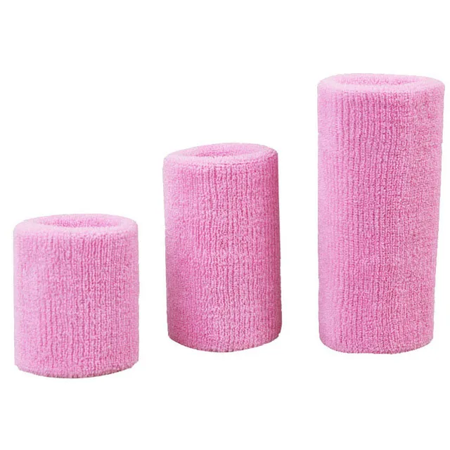 Pink 1 шт., спортивный Напульсник для поддержки запястья, защита для запястья, для бега, бадминтона, баскетбольная скобка, махровая ткань для пота - Цвет: Pink