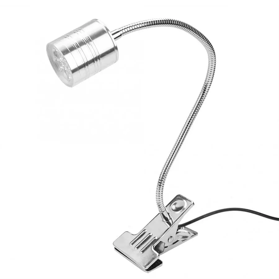 LED Aquarium Lamp Clip-on Type Flexible Freshwater Planted Tank Lights with Gooseneck 220V Extendable Brackets Fishbowl Lights