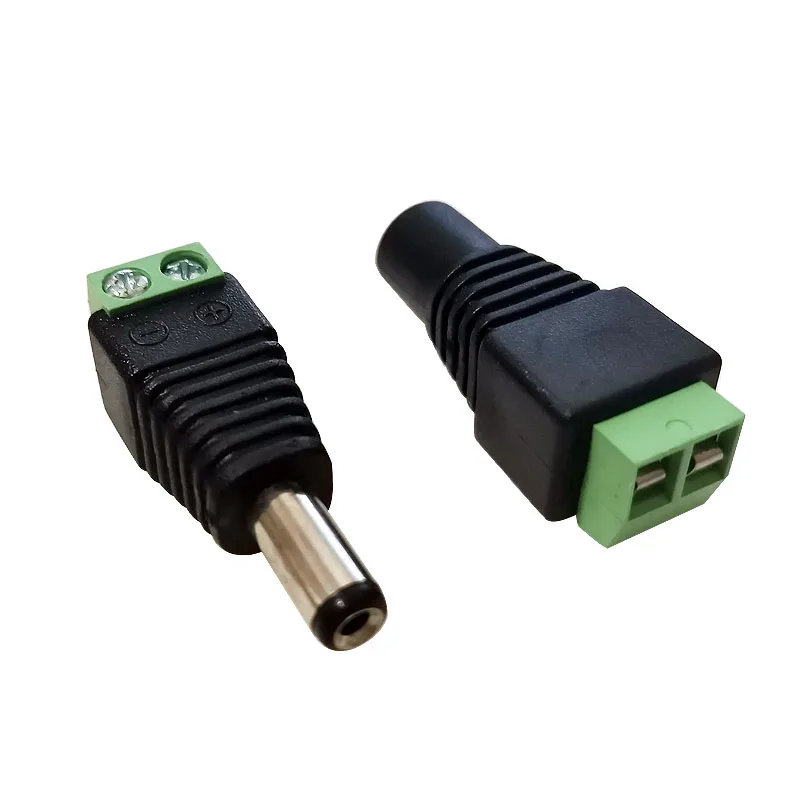 10 пар(20шт) Коаксиальный Cat5 к BNC DC Штекерный соединитель питания 5,5x2,1 мм гнездовой разъем переменного тока Переходник Av BNC UTP для камеры видеонаблюдения