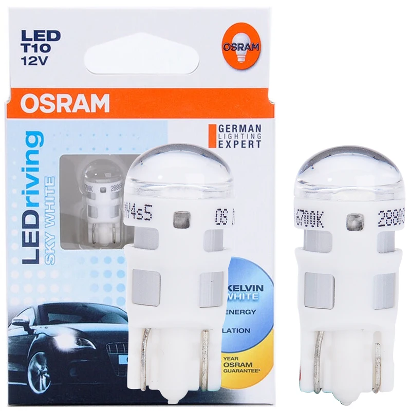 Лампа Ксеноновая OSRAM СВЕТОДИОДНЫЙ T10 W5W T20 p21w светодиодный автомобильный Боковой габаритный фонарь лампы сигнала поворота интерьер чтение светильник номерных знаков Лампы помочь вспышка Светильник Автомобиля