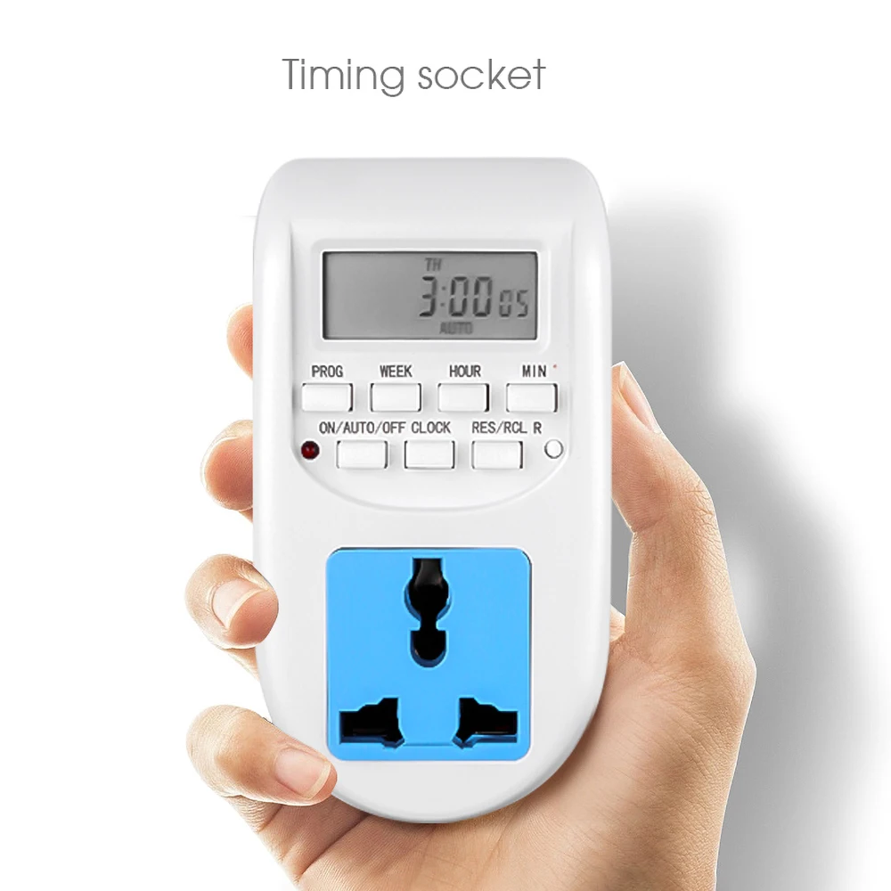 KEBIDU штекер цифрового соединения с таймером, умная розетка, энергосберегающая программируемая Настройка часов/время включения/выключения