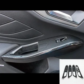 

ABS Matte/Carbon fibre For Ford Focus 2019 Door Window Glass Lift Control Switch Panel LHD Cover Trim Car Styling Accessories