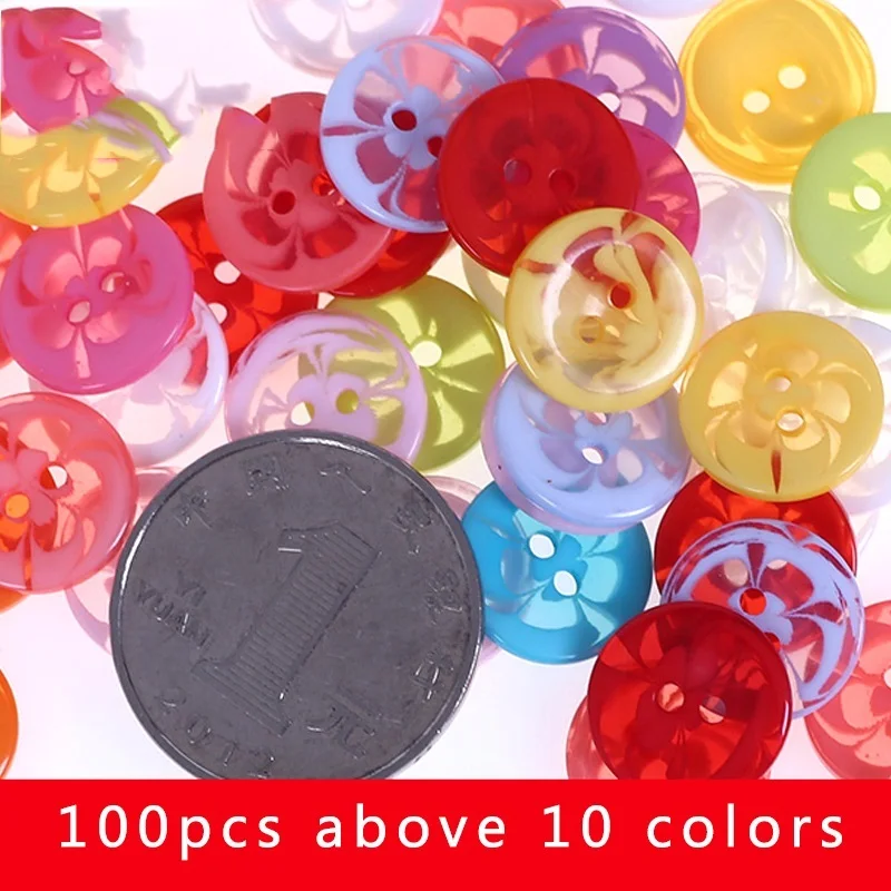 100 шт разные размеры различные формы смолы пуговицы для шитья инструменты декоративные кнопки Скрапбукинг аппликация для одежды ручная работа аксессуары - Цвет: Затуплённый