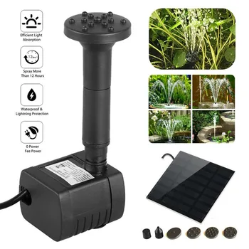 

200L/H Solar Fountain Pump for Birdbath Mini Pond Fish Tank Garden 1.2W Solar Water Fountain Water Pump