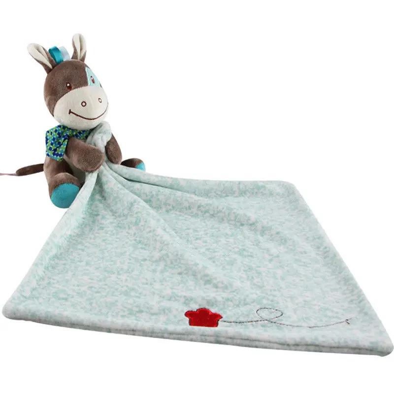 Детское одеяло для новорожденных; моющееся полотенце для безопасности; предпочтительные игрушки для младенцев; одеяло для куклы; мягкая плюшевая игрушка с изображением собаки и оленя - Цвет: Deer