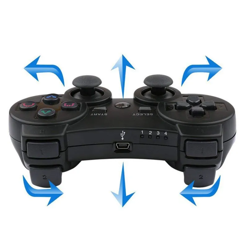 Беспроводной контроллер для Playstation 3 PS3 Bluetooth двойная ударная консоль игровой джойстик аксессуары