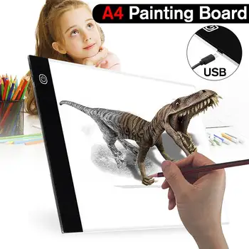 

A4-H led board A4 LED Tracing Board Light USB Box Stencil Drawing Thin Pad Table 2000LM Dimmable for Tattoo Art Artist