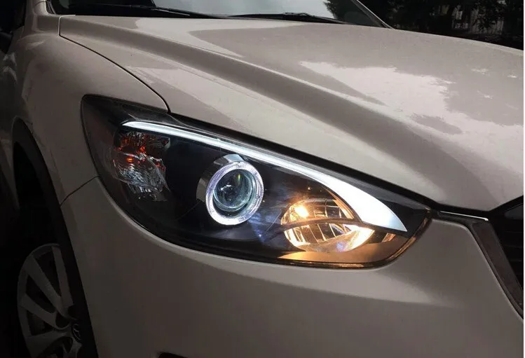 Для Mazda CX-5 фары 2013- HID комплект для CX-5 фары светодиодный bi xenon len автостайлинг hid комплект светодиодный drl