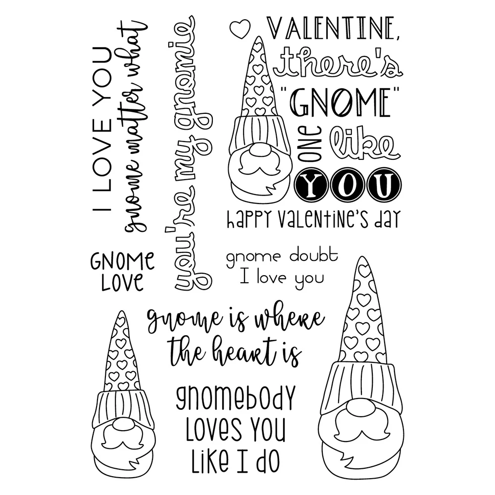 My Gnomie Transparent Clear Silicone Stamp/Seal for DIY scrapbooking/photo album Decorative clear stamp | Дом и сад