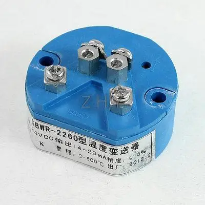 

K Type Thermocouple Temperature Sensor Transmitter 0-500C 24VDC