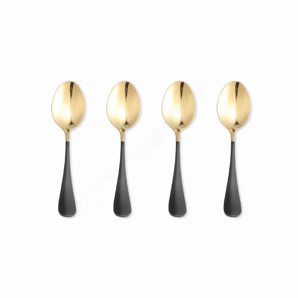 

Stainless Steel Cutlery Set Black Gold Dinnerware Set Western Food Cutlery Tableware Dinnerware Spoons Black Cutlery Flatware