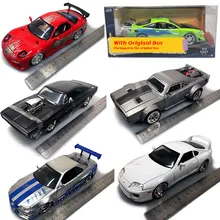 JADA 1/24 масштаб DODGE зарядное устройство, тойота Супра, Mitsubishi Eclipse, Mazda RX-7, LYKAN, Nissan, CHEVY, HONDA литая металлическая модель автомобиля игрушка