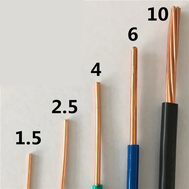Distribution box wire 18/17/15/13/9AWG 1 meters BV single core hard wire home improvement wire PVC sheathed pure copper core - Image 4