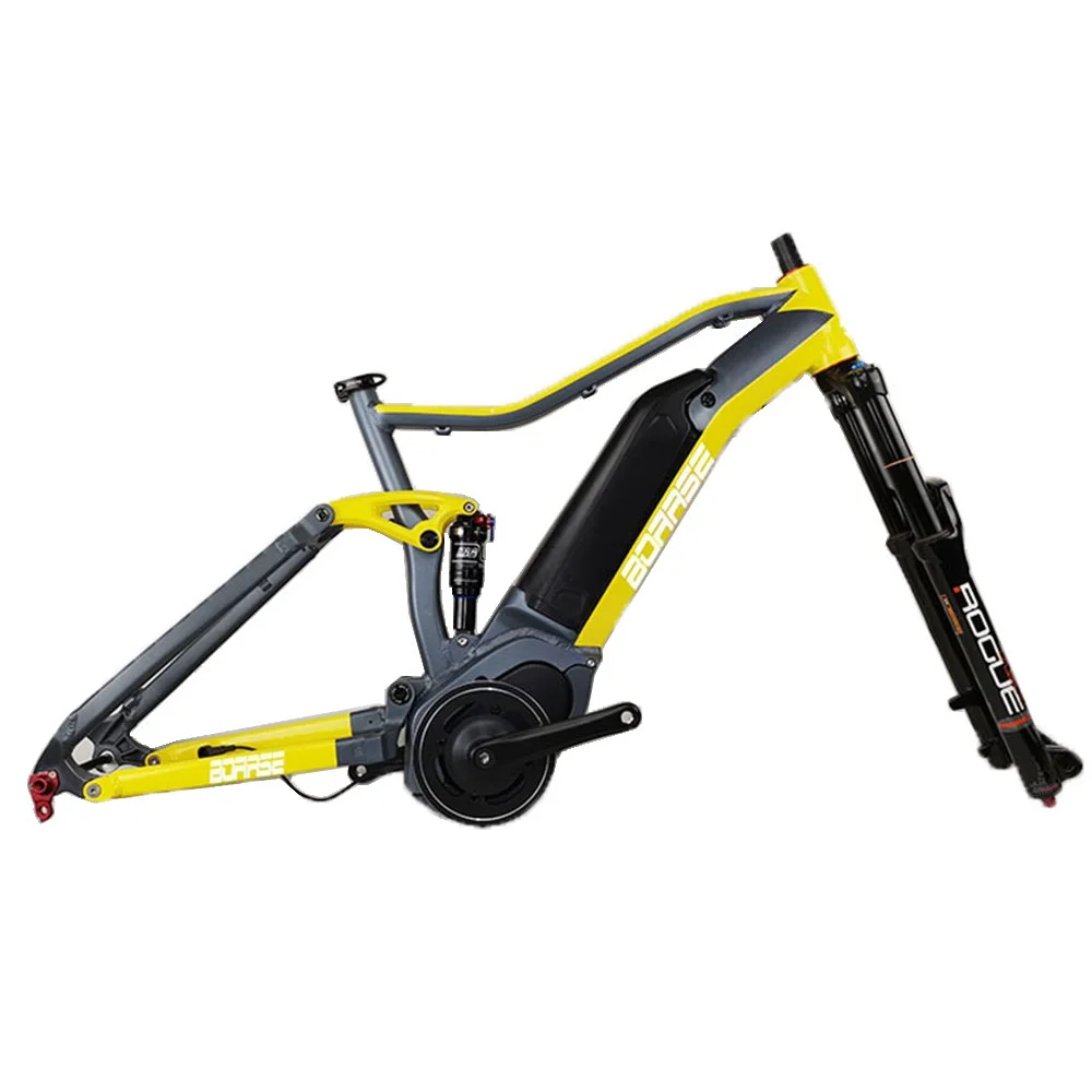 US $749.98 BOARSE Mountain Bike Frame AM Frame 275 29er MTB DH Frame Aluminum alloy Hybrid Bike Frame Rear Shock 140mm Ebike Motor 350W