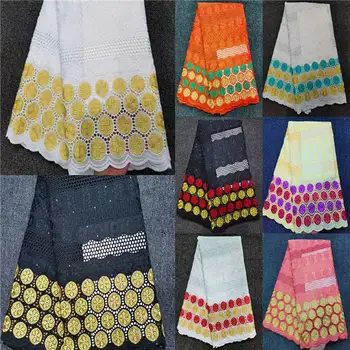 

Swiss voile lace in switzerland high quality 2019 latest dubai fabric african brocade fabric for wedding 5+2yards/lot! HL32201