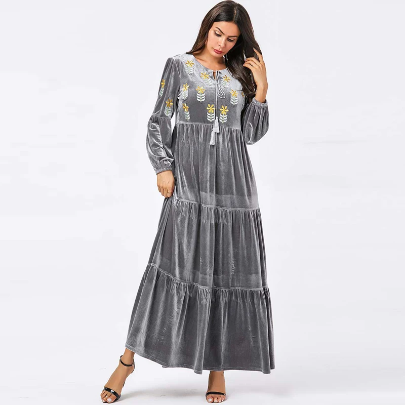Kaftan abaya Дубай мусульманский хиджаб платье цзилбаб турецкий ислам ic одежда Абая для женщин Ropa islam Caftan Vetement Femme Musulman