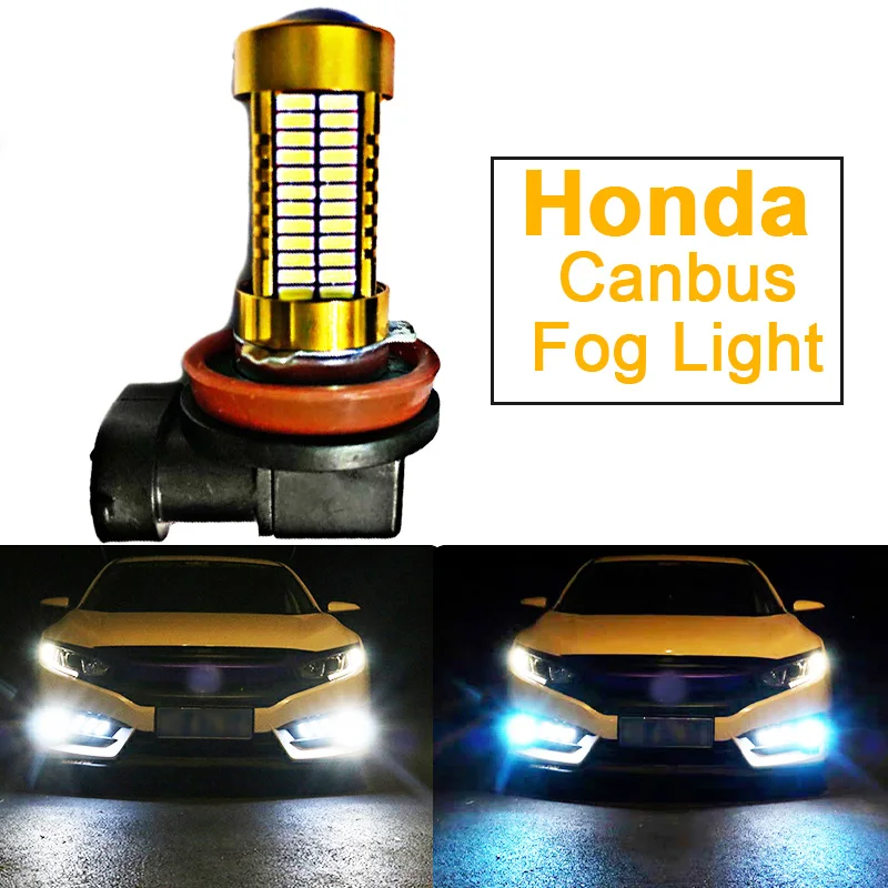 

1pcs Car LED Lights Bulb Lamp H8 H11 H16 9006 HB4 PSX24W For Honda civic crv fit accord jazz accord 8 smax Insight Odyssey Pilot