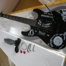 Гитары высокого качества KH-2 Кирк хэмметт Ouija черная электрическая гитара