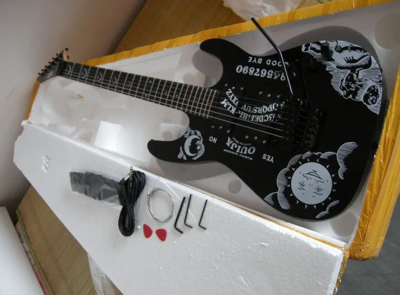 

Freeshipping High quality guitars KH-2 Kirk Hammett Ouija black electric guitar