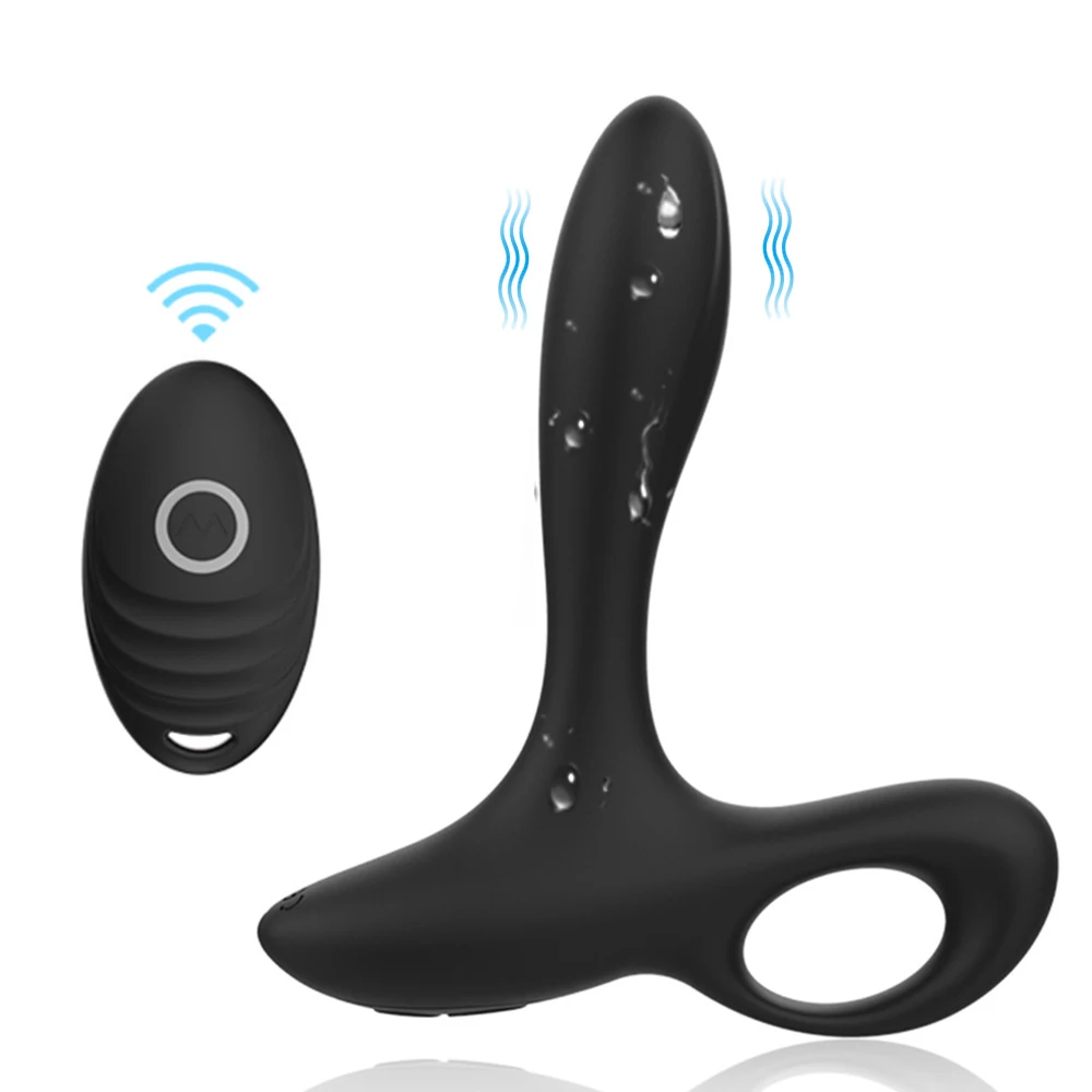 Wireless Remote Vibrating Anal Plug Adult Toys Male Prostate Massager Butt 10 Speed Vibrator Dick Cock Penis Ring | Красота и
