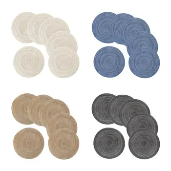 

Placemats and Coasters Set of 6 Heat Resistant Non-slip Dining Table Mats PXPC