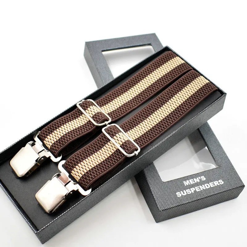 suspensores hombre cuero