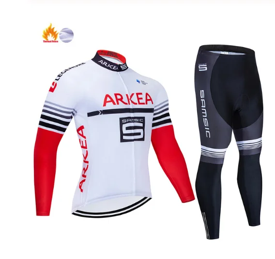 ARKEA Мужская велосипедная майка гелевая Подушка 19d MTB велосипедная одежда зимняя теплая флисовая уличная велосипедная Одежда дышащая