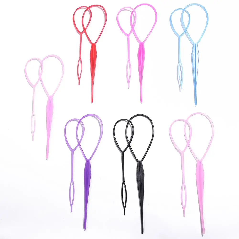 bride headband 2Pcs/4Pcs  Hair Style Hair Styling Tools Hair Pin Disk For Women Girls Kids headband Fast Easy Ponytail Creator Hair Accessorie best hair clips