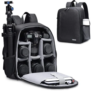 

CADeN Camera Backpack Multi-functional Digital DSLR Camera Bag Waterproof Bag Outdoor Camera Photo Case for Nikon Canon sony