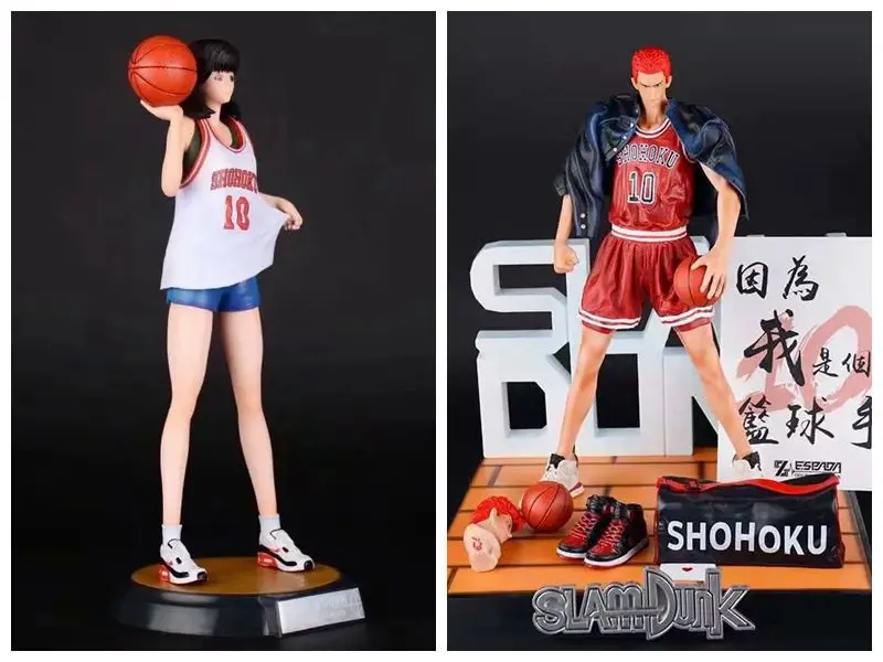 SLAM DUNK Hanamichi Sakuragi SHOHOKU баскетбольная команда Акаги Харуко 1/8 ГК ПВХ фигурка коллекция Сексуальная модель игрушки Brinquedos - Цвет: 2pcs No Box