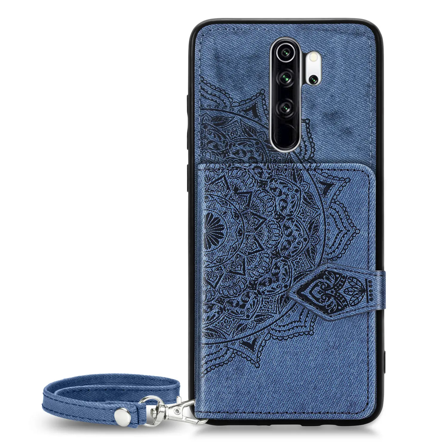 Держатель для карт, чехол-кошелек для Xiao mi note8 mi A3 9 8 Lite cc9 F1 Red mi 8 8a 7a 6a Go Note 8 7 6 Pro, автомобильный Магнитный чехол-подставка - Цвет: Синий