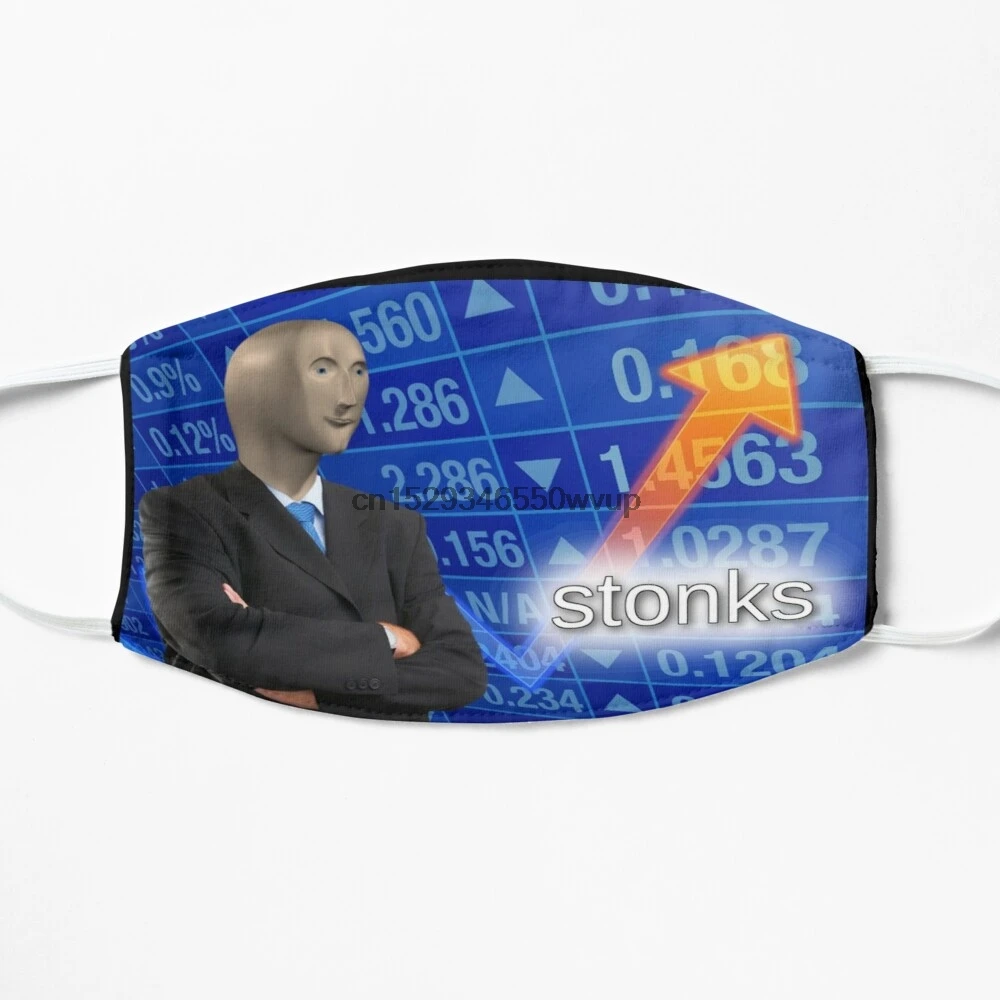 Пылезащитная маска с фильтром Stonks meme для лица | Аксессуары одежды