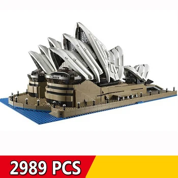 

(In stock)17003/88003 2989Pcs Famous Building Sydney Opera House Model Blocks Children Toy Compatible LegoING 10222