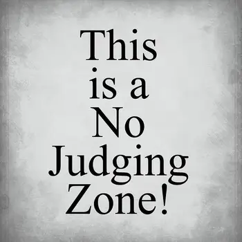 

This is A No Judging Zone Funny Relax Novelty Metal Sign 8" X 12" inch;