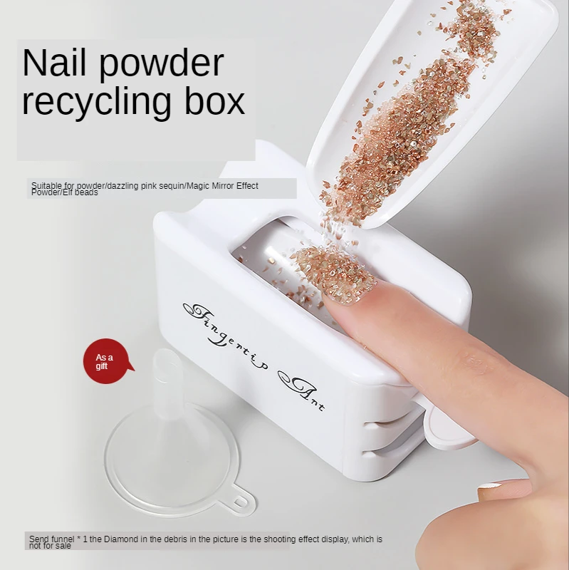 Best Price Container Storage-Box Nail-Tool French-Powder-Box Infiltration-Powder White Double-Layer neQKMppKwBD