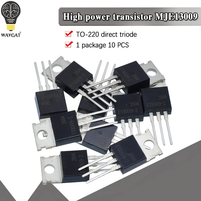 Transistor de potencia NPN de conmutación rápida, triodo de cristal de alto voltaje, MJE13009, FJP13009, J13009, 13009 a-220 1
