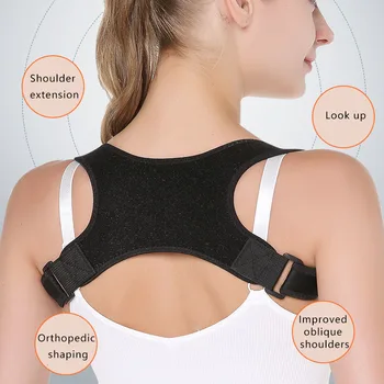 

Adult men and women back support shoulder strap back with kyphosis orthosis with artifact posture correcto Bone Care