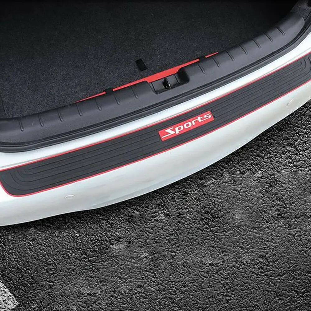 Car Trunk Rear Bumper Guard Pad Protector Anti Scratch Auto Car Trunk Bumper Sill Protection Plate Rubber Cover Trim Car-Styling (11)