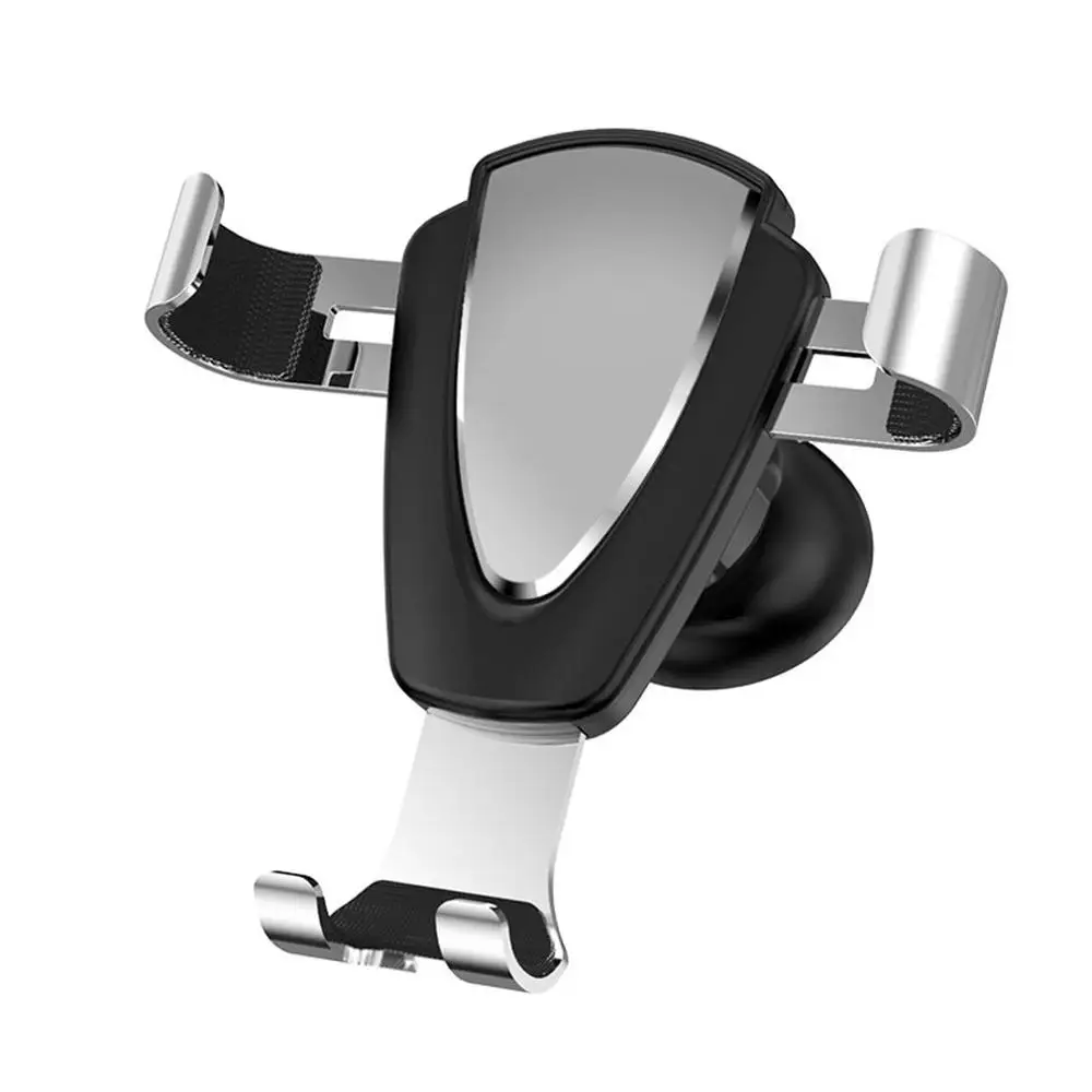Silver Универсальный автомобильный гравитационный Кронштейн для мобильного телефона с креплением на вентиляционное отверстие, автоматическое зажимное регулируемое гравитационное автомобильное крепление - Цвет: Silver