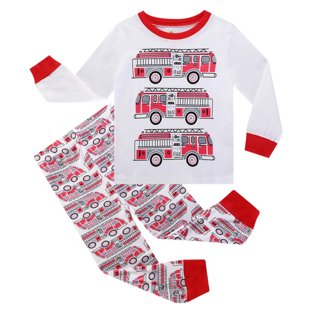 Комплект из 2 предметов Детская Повседневная Пижама комплект одежды для