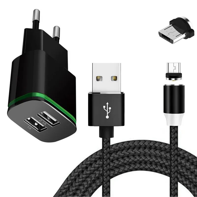 Магнитный зарядный кабель Micro USB для Samsung Xiaomi Redmi Huawei honor 9A 9C Meizu Umidigi A5 Pro NOKIA 2 3 Android |