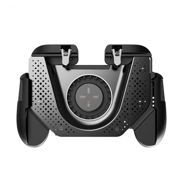 

Cool Phone Holdr For PUBG Game Controller Gamepad Joystick Gaming Grip Metal Gamepad With Cooling Fan For IOS Mobile Phones