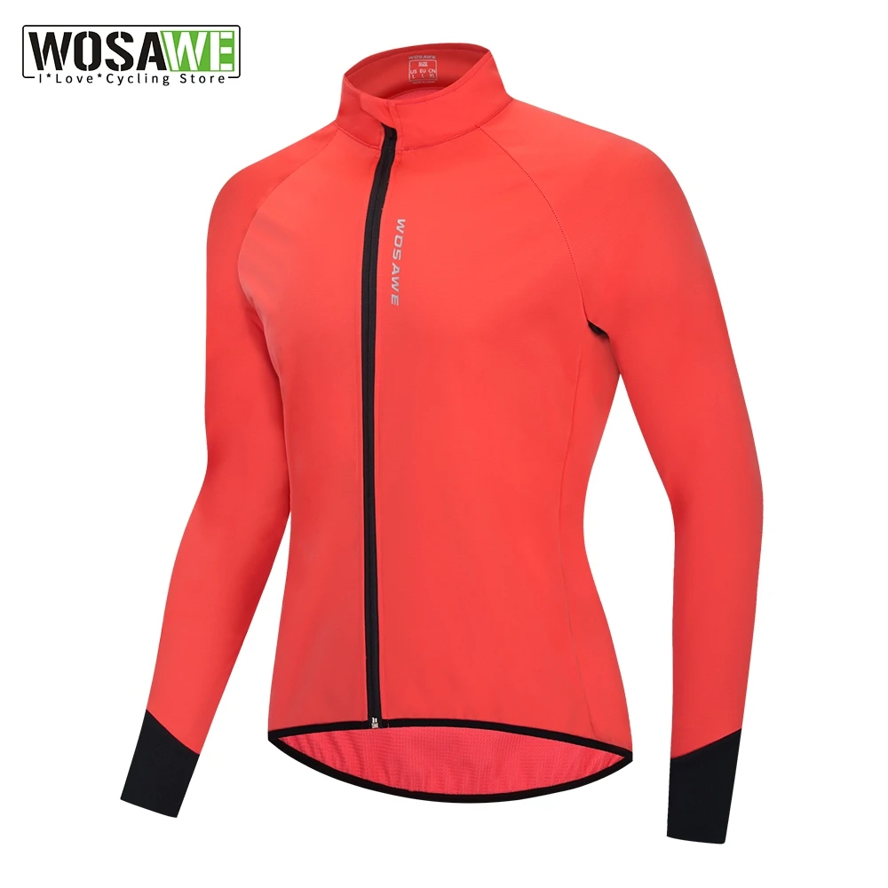 Осенне-зимняя велосипедная куртка WOSAWE водоотталкивающая трехслойная теплая для