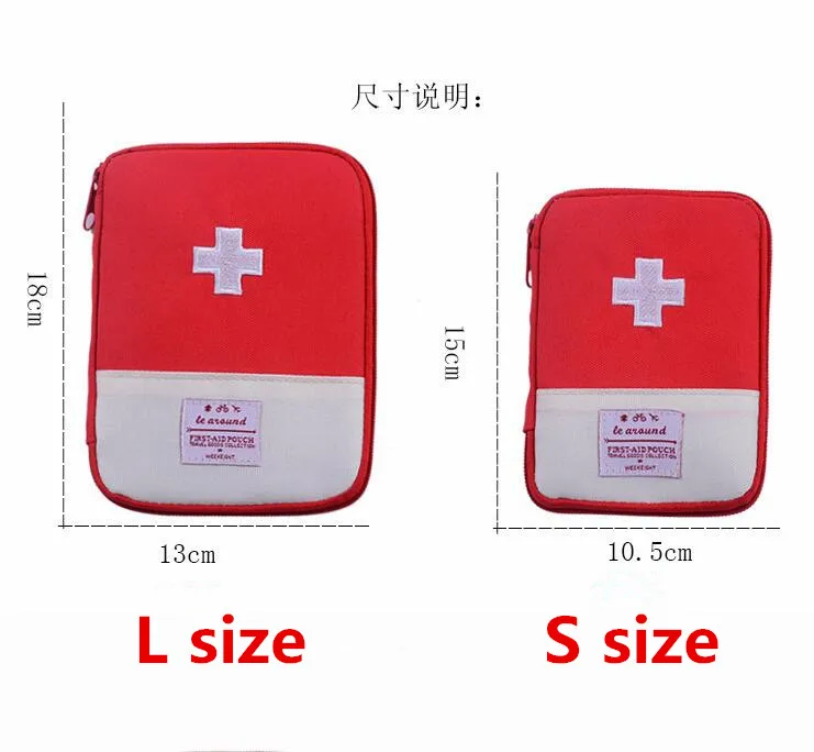 Portable Outdoor First Aid Kit Bag Pouch Travel Medicine Package Emergency Kit Bags Small Medicine Divider Storage Organizer
