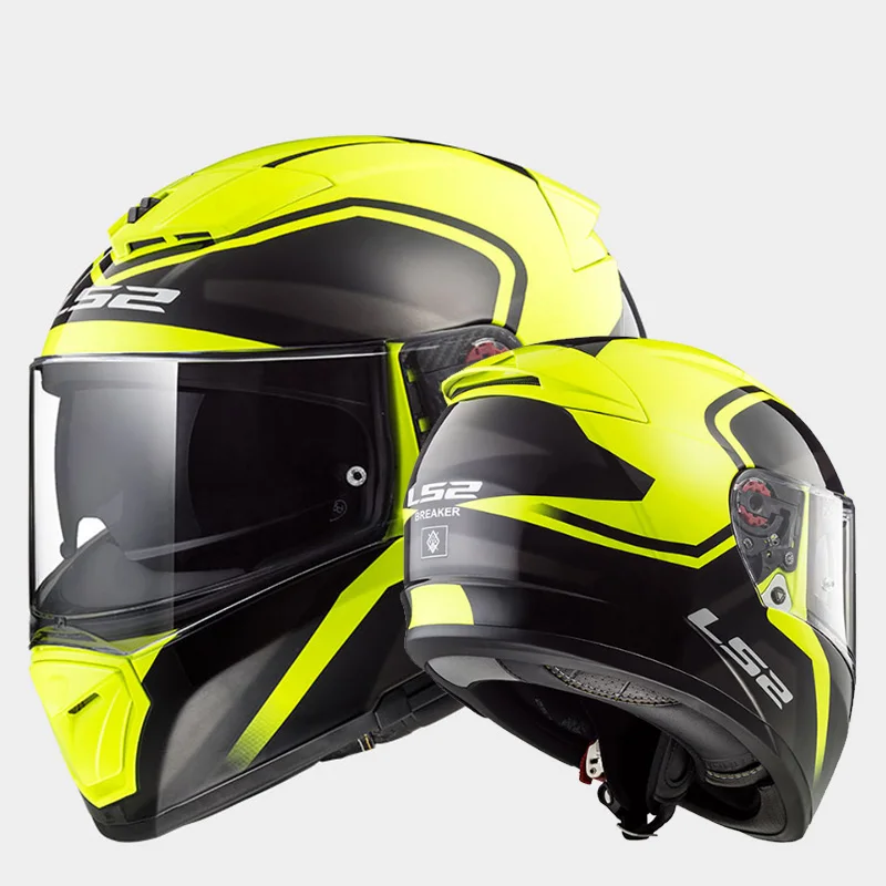 LS2 FF390 выключатель полное лицо мотоцикл мотокросс мотоциклетный шлем с двойным защитным козырьком