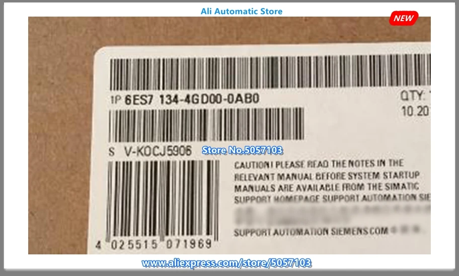 6ES7134-4GD00-0AB0 S7-ET200S Simatic серия модулей 6ES7134-4GDOO-OABO аналоговый входной модуль Новый |