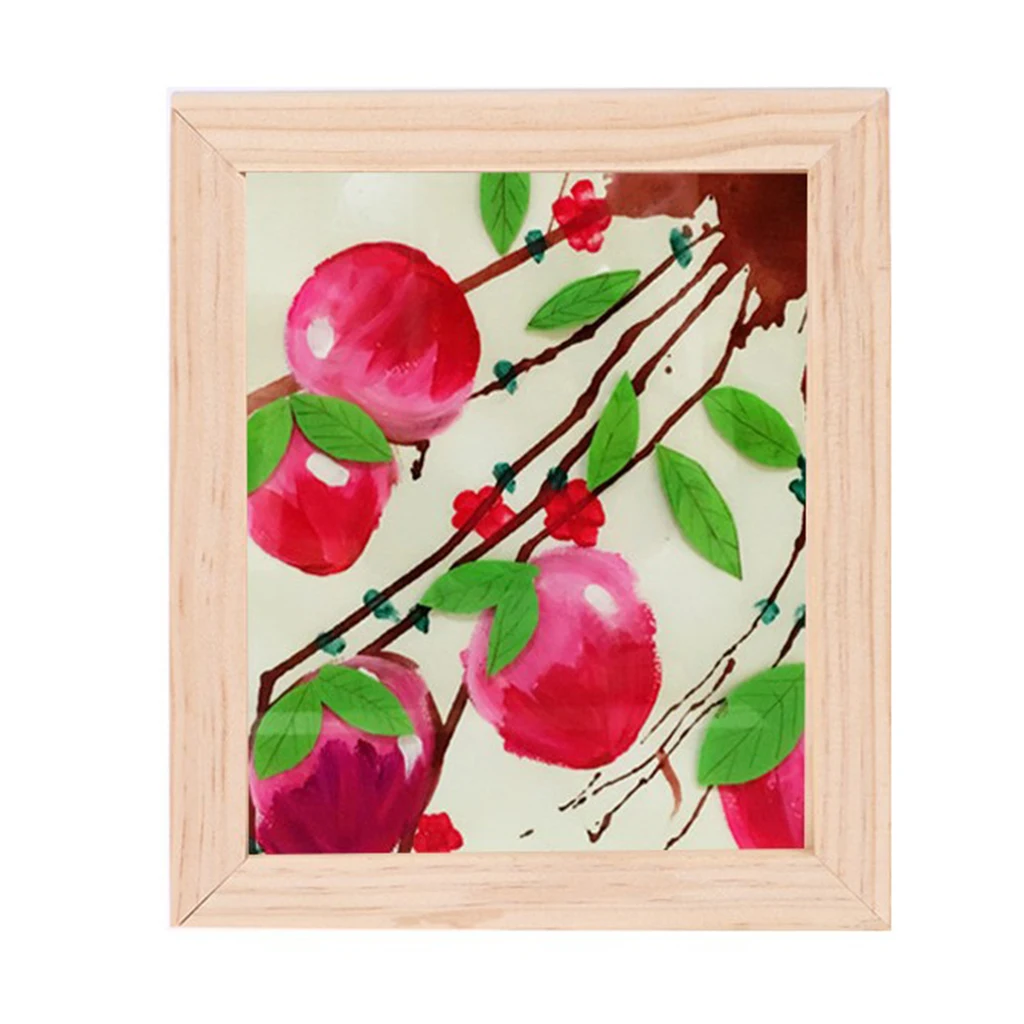 Natural Wooden Photo/Picture Frame for Art, Crafts, Display Home Decoration-Eco-Friendly Durable