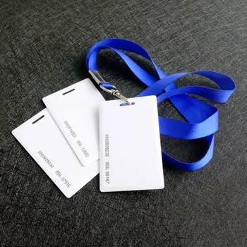 

100Pcs Access Control Card Perforated Portable 1.8MM Thickness PVC Material Readonly Multifunctional Check Work Attendance Card